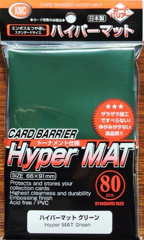 Pack KMC Sleeves HM1553 Deck Protectors Hyper Matte Green 80 for sale online 